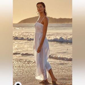 Swim Level Swim Australia White Heatwave Bandeau Midi Dress size Small